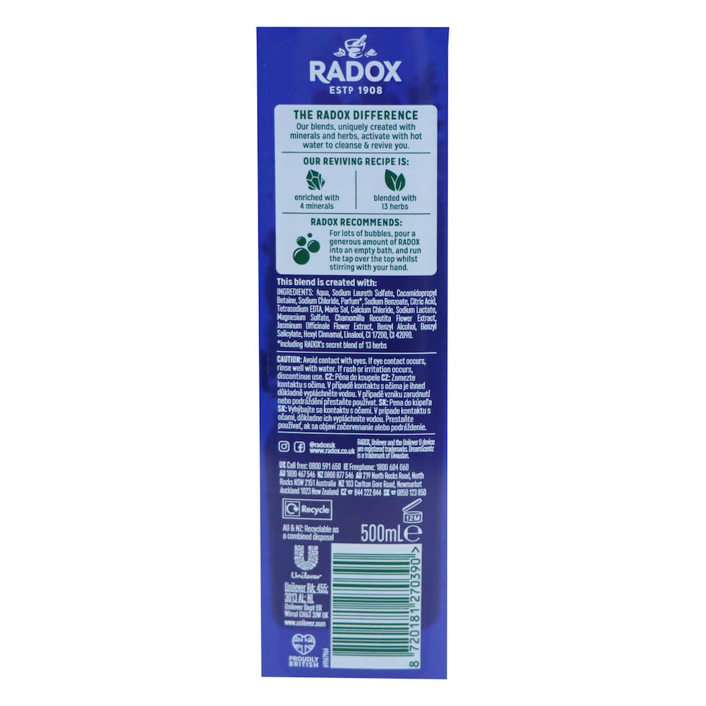 Radox Sleep Aromatherapy Bath Soak 500ml