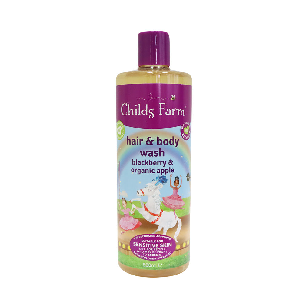 Childs Farm Hair &amp; Body Wash Blackberry &amp; Organic Apple 500ml