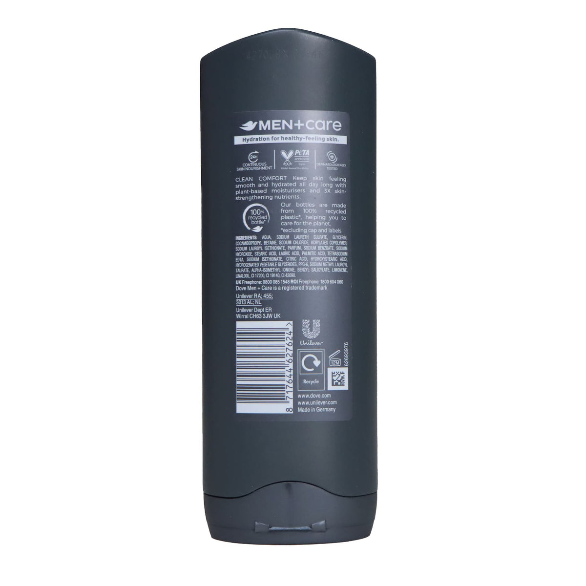 Dove 多芬 男士三合一清爽潔淨保濕沐浴露 250毫升