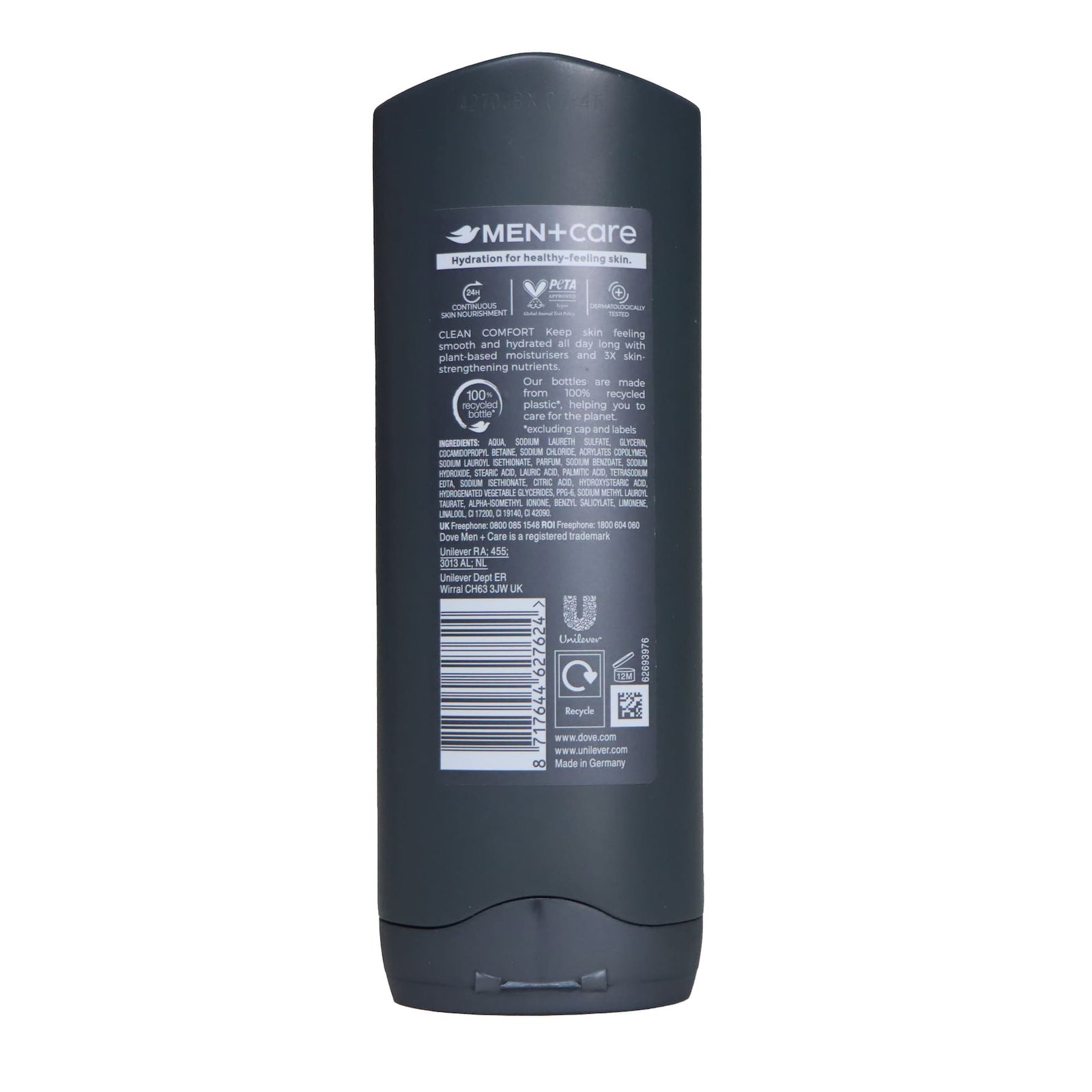 Dove 多芬 男士三合一清爽潔淨保濕沐浴露 250毫升