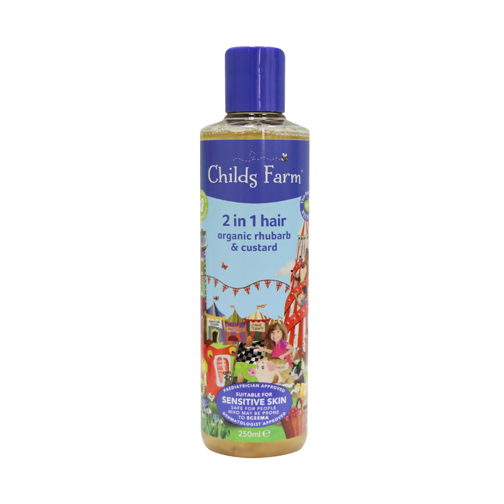 Childs Farm 2合1兒童洗髮護髮露 (有機大黃及雲尼拿香) 250ml