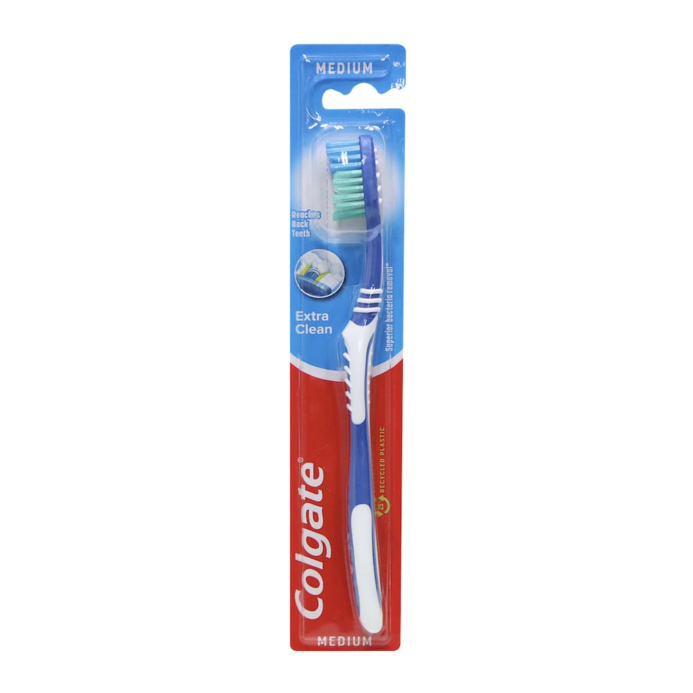 Colgate Extra Clean Medium Bristle Toothbrush (Random Colour)