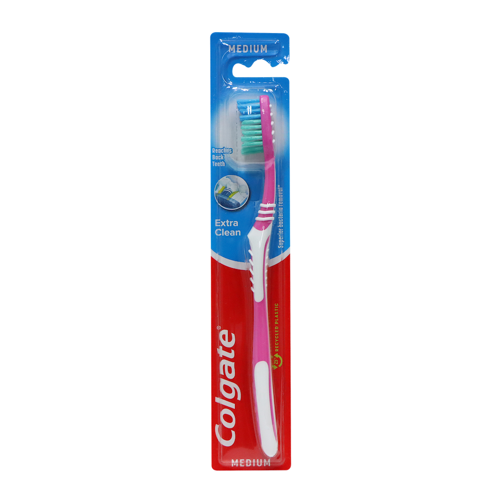 Colgate Extra Clean Medium Bristle Toothbrush (Random Colour)