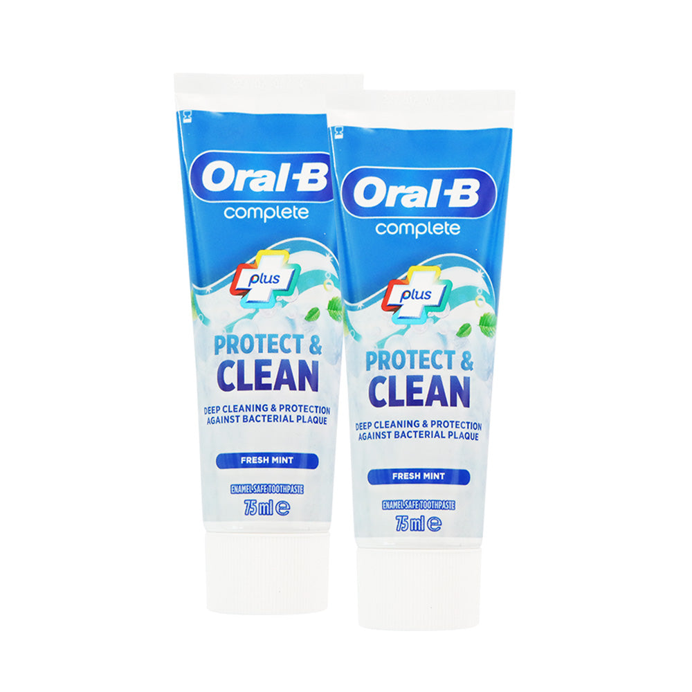Oral-B Complete Plus Protect &amp; Clean Toothpaste 75ml x 2