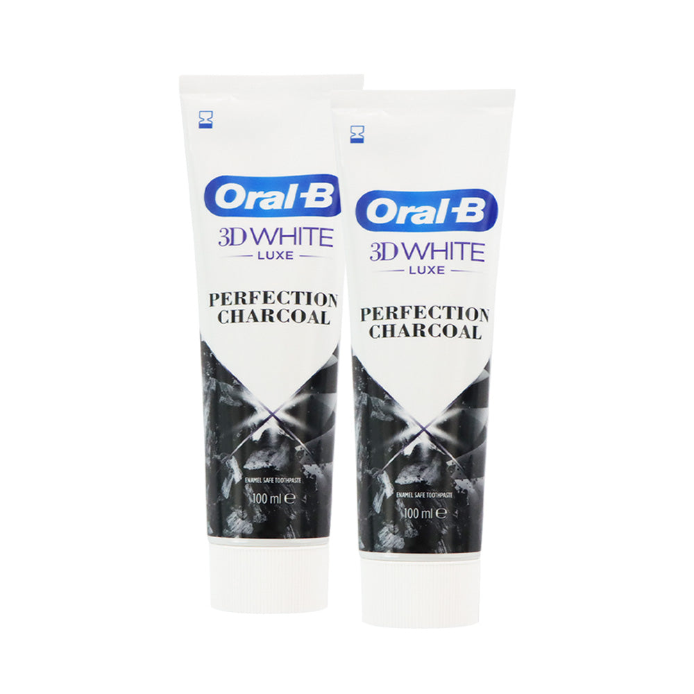 Oral-B 3D 極緻竹炭鑽白牙膏 100毫升 x 2