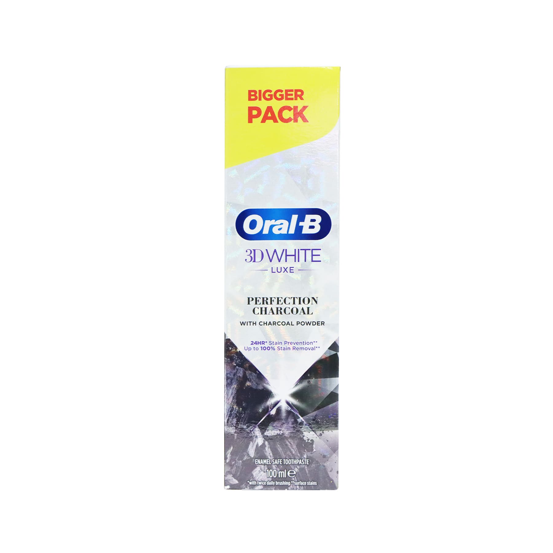 Oral-B 3D White Luxe Perfection Charcoal Toothpaste 100ml x 2