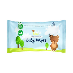 Baby Bear 無酒精嬰兒濕紙巾 72片 (淡香)