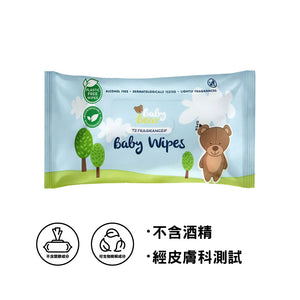 Baby Bear 無酒精嬰兒濕紙巾 72片 (淡香)