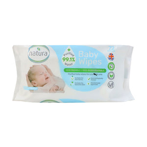 Natura 可降解嬰兒純水濕紙巾 72片