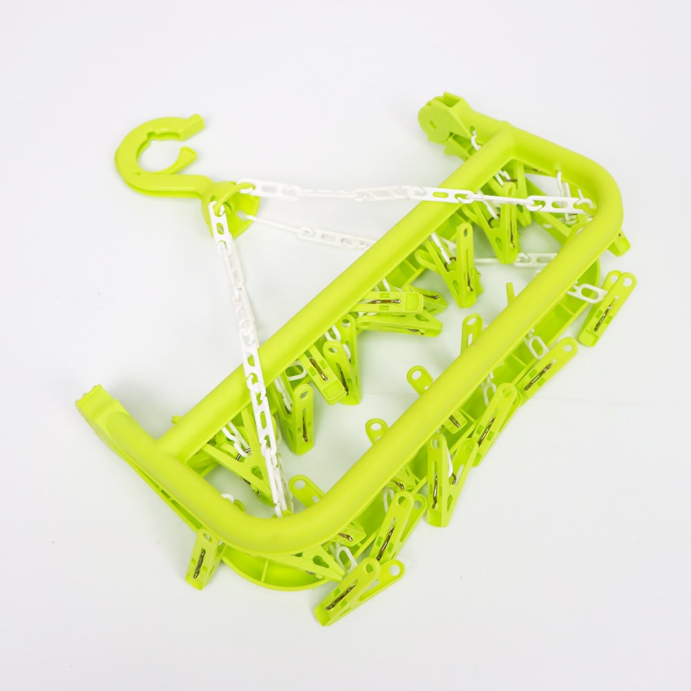 Foldable Clothes Hanger Drying Rack (Green)