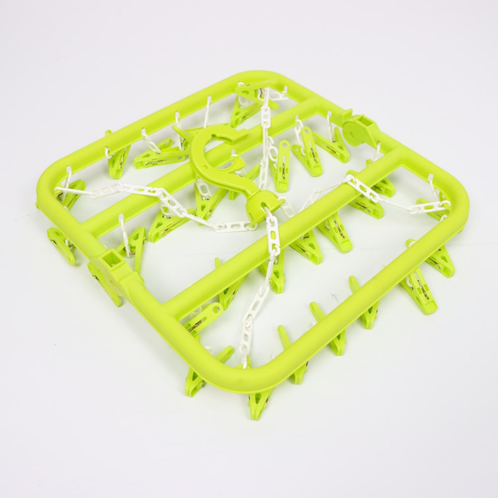 可折疊防風晾衣夾架 (綠色)