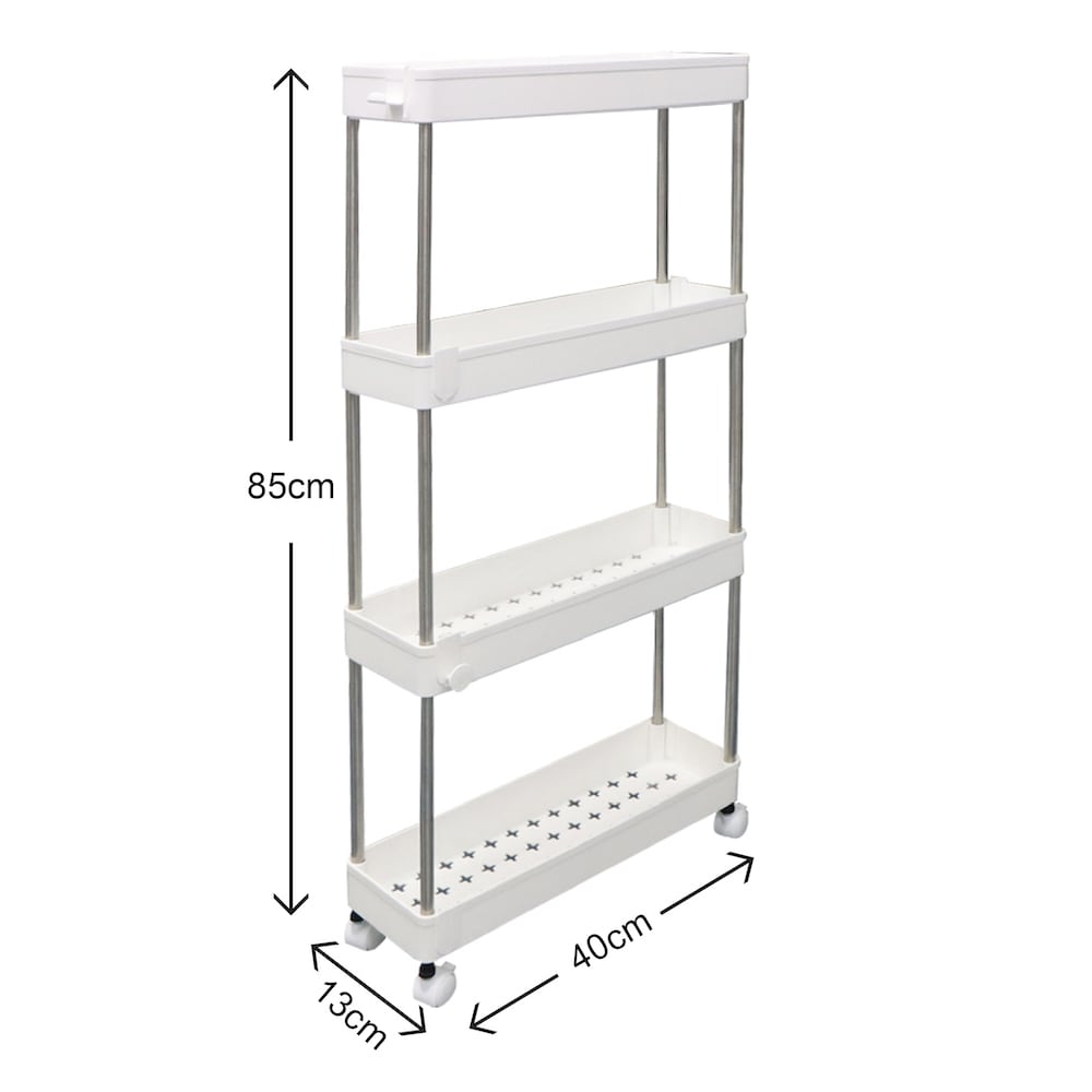 4 Tier Slim Storage Cart