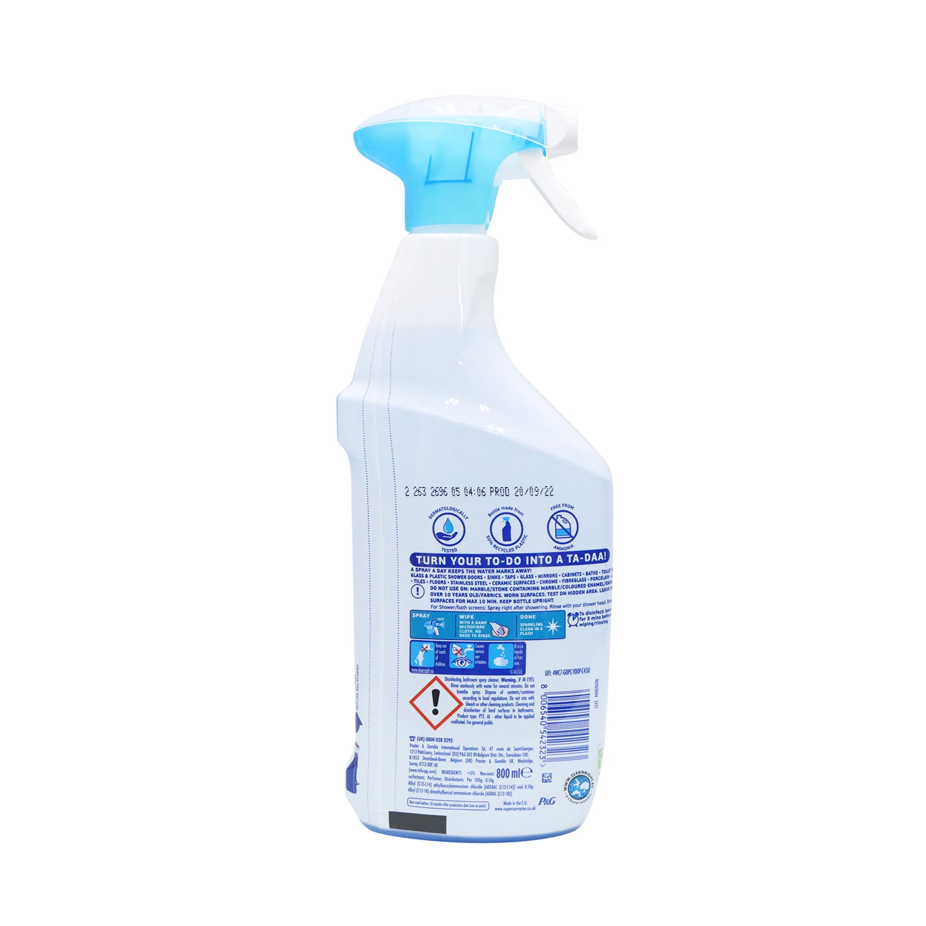 [BB] [P&G] Flash Antibac Bathroom Spray 800ml (White Blossom)