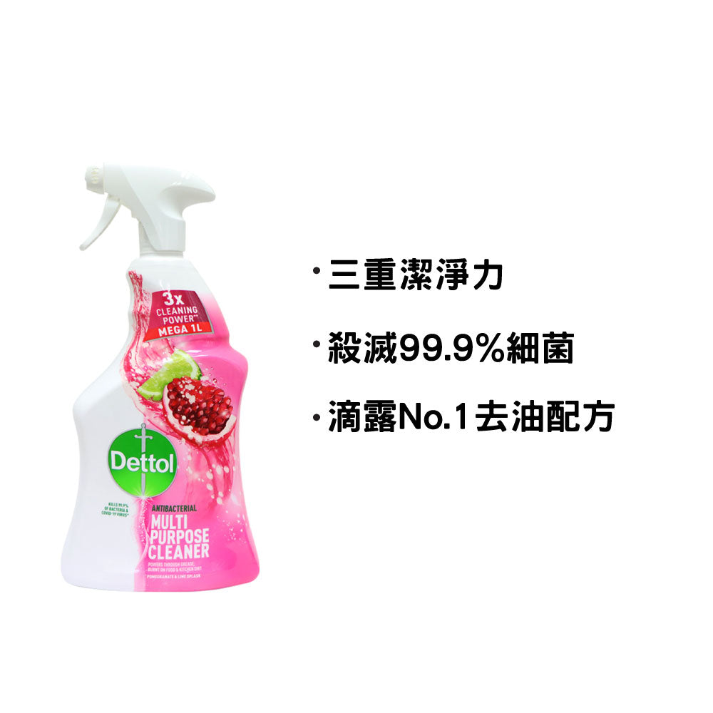 Dettol Power Spray 1L (Pomegranate & Lime Splash)