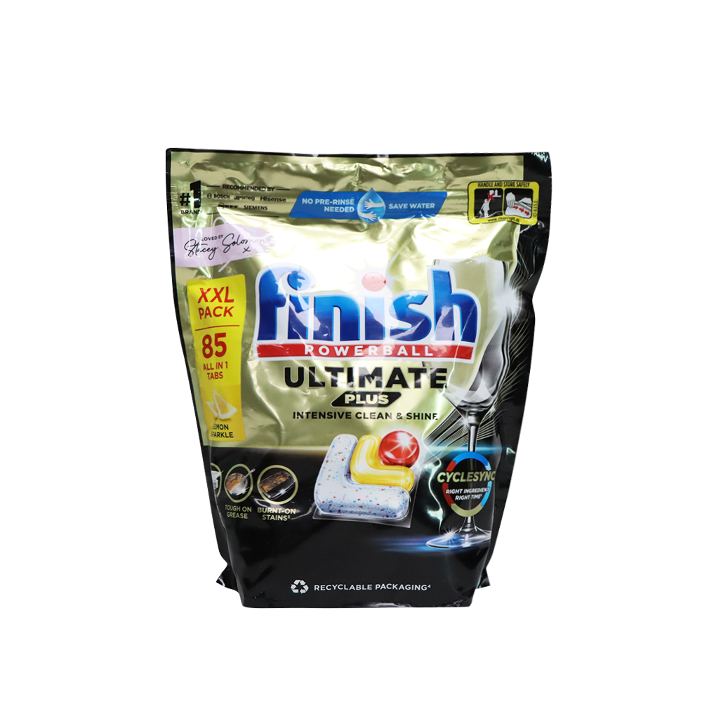 Finish 亮碟 升級全效深層潔淨碗碟清潔球 85粒 (洗碗碟機專用) (檸檬味)