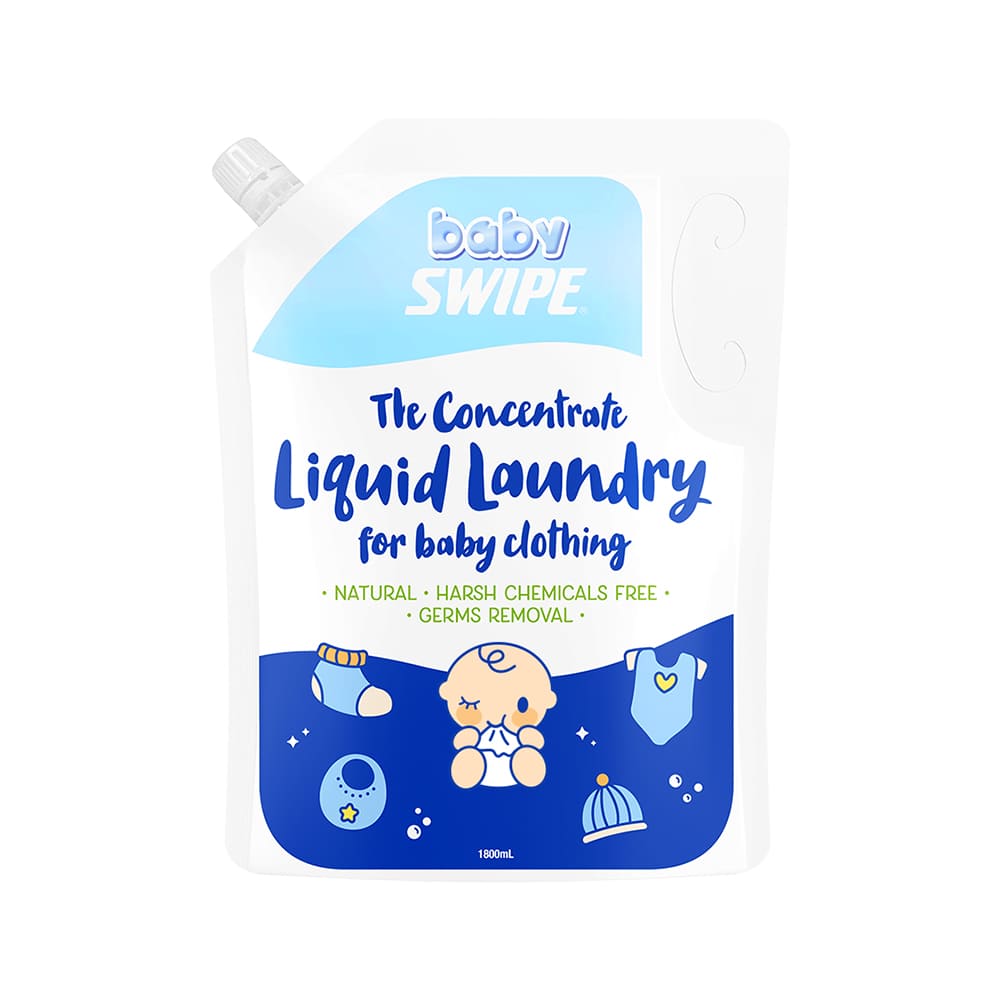 babySWIPE The Concentrate Liquid Laundry for Baby Clothing (Refill) 1.8L