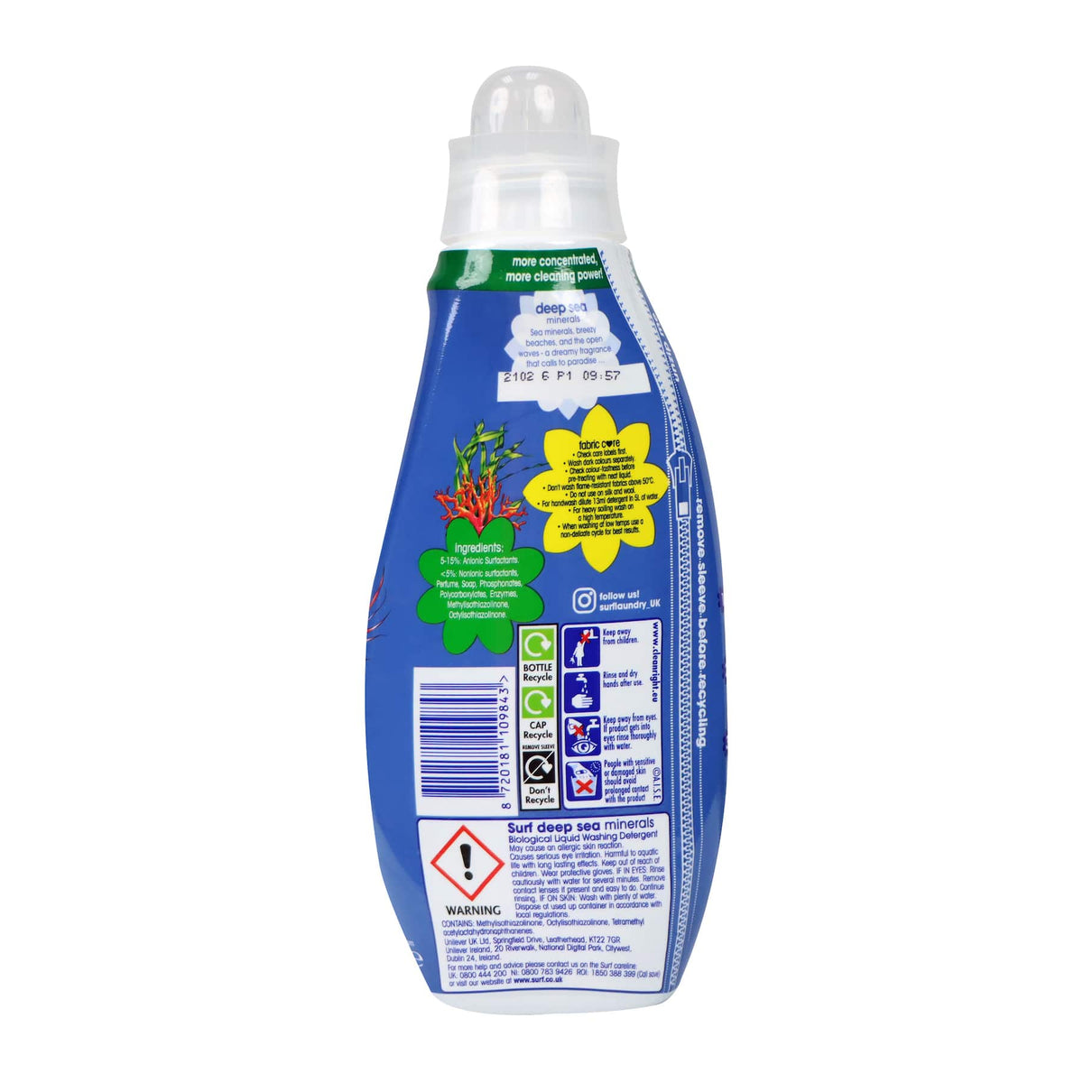 Surf 天然芳香濃縮洗衣液 648毫升 (海洋清香)