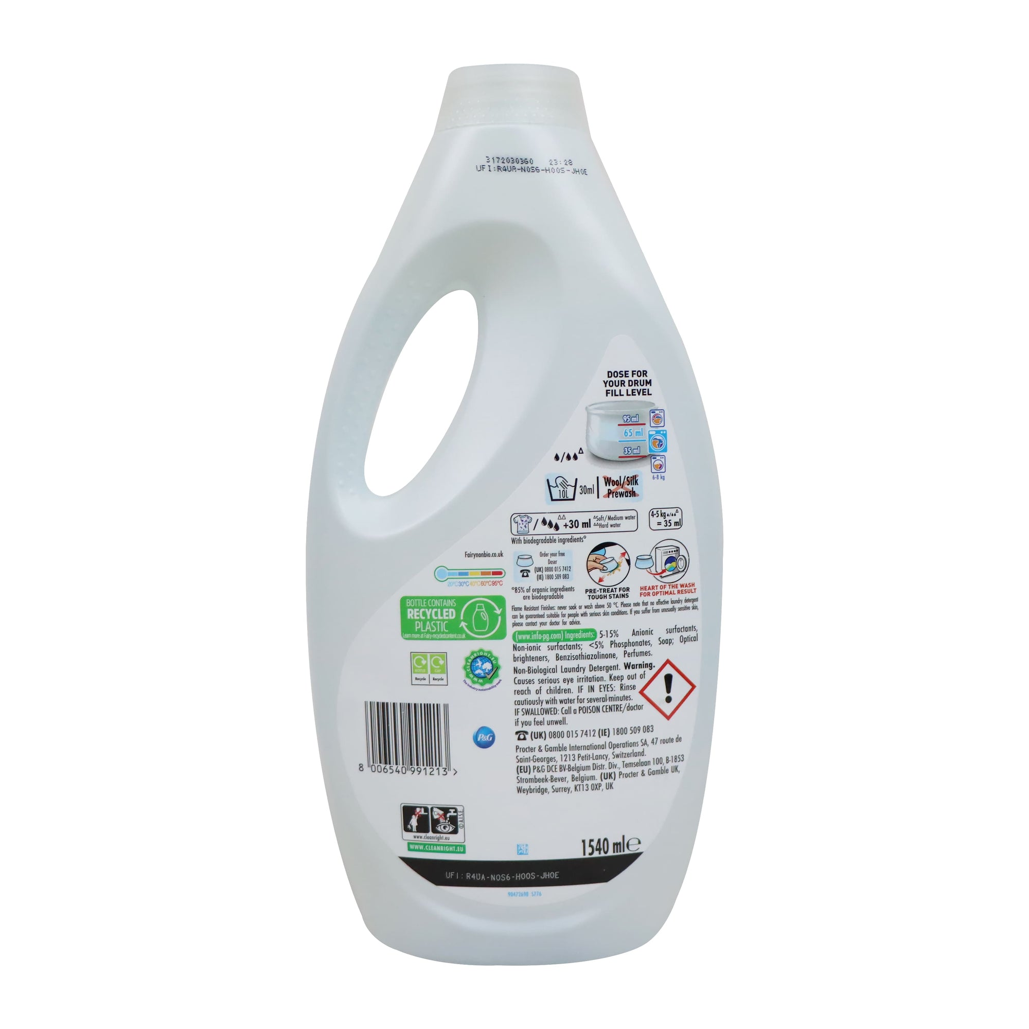 [P&G] Fairy Non Biological Laundry Liquid 1.54L