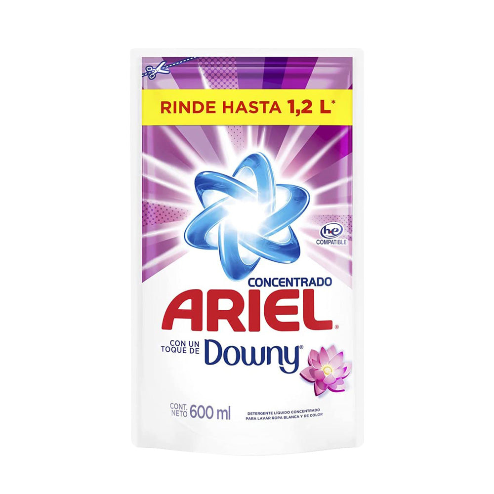 Ariel Concentrated Laundry Liquid Detergent with Downy 600ml