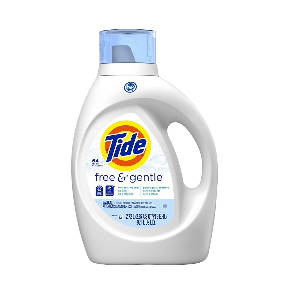[P&amp;G] Tide Free &amp; Gentle Laundry Liquid Detergent for Sensitive Skin 2.72L