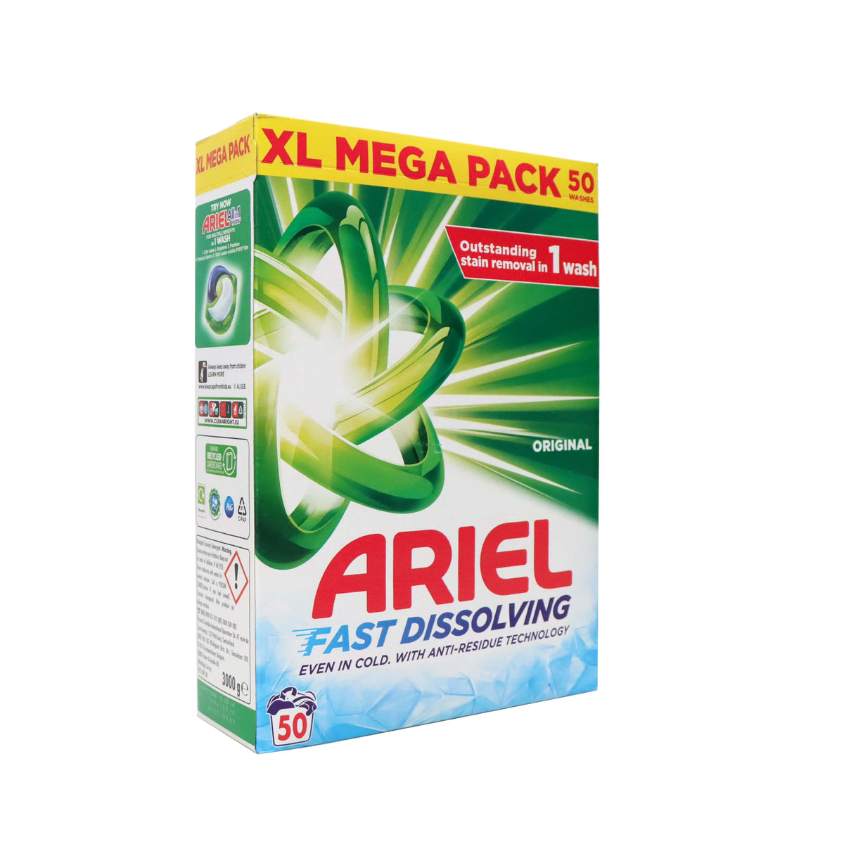 Ariel 專業抗菌速溶洗衣粉 3公斤增量裝