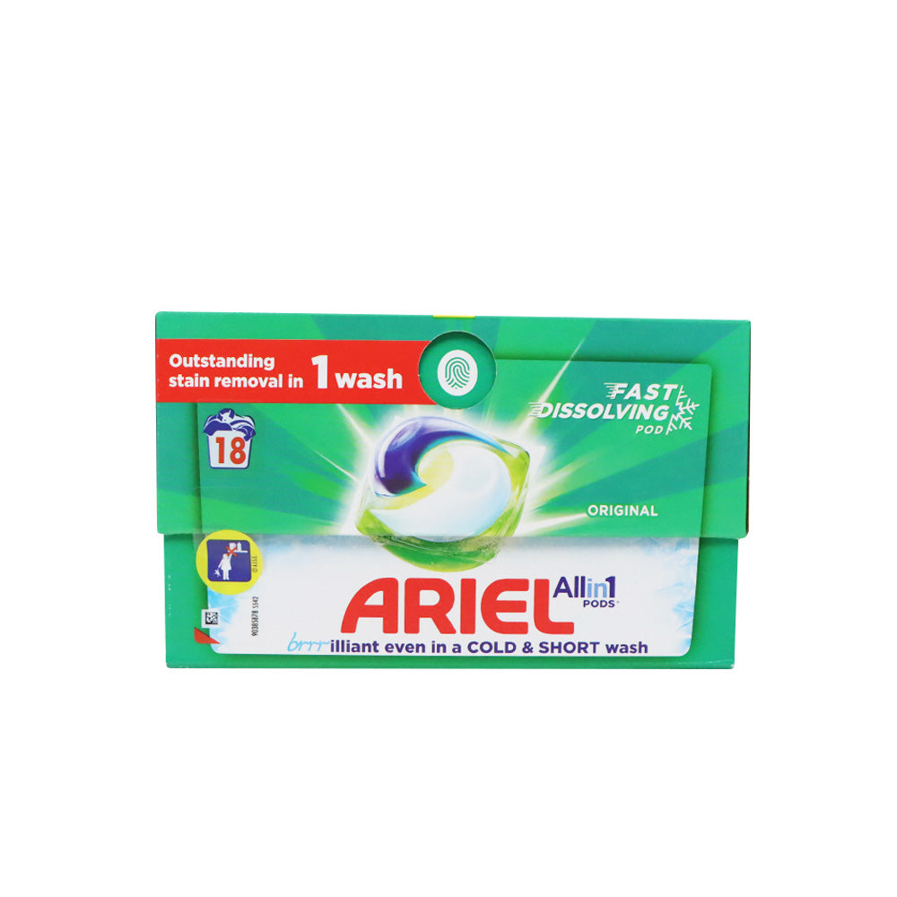 Ariel 全效經典洗衣球 環保紙盒裝 18粒裝