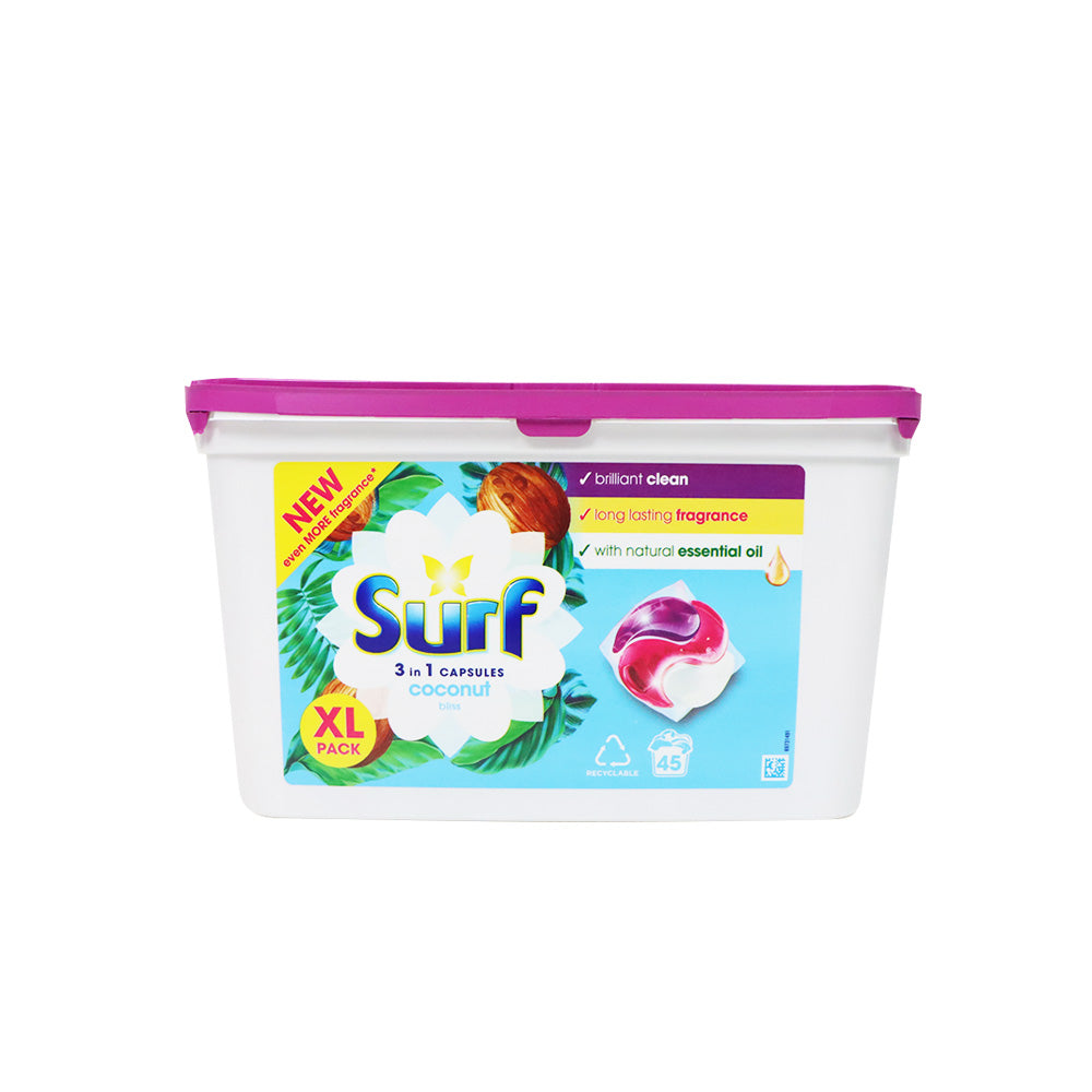 Surf 全效清香洗衣珠 (香草椰子) 45粒裝