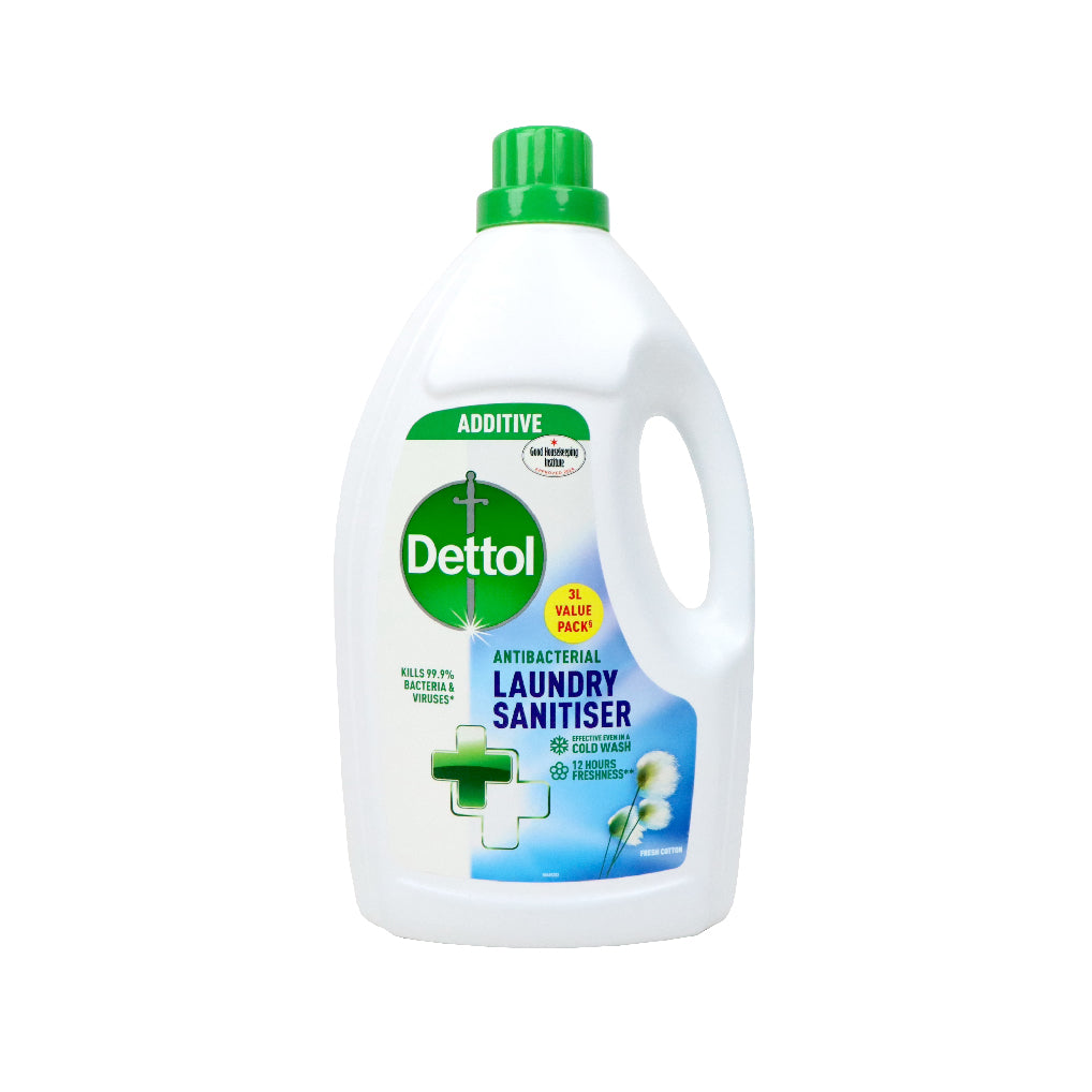 Dettol 滴露 99.9%殺菌衣物消毒液 3公升家庭經濟裝 (棉柔清香)
