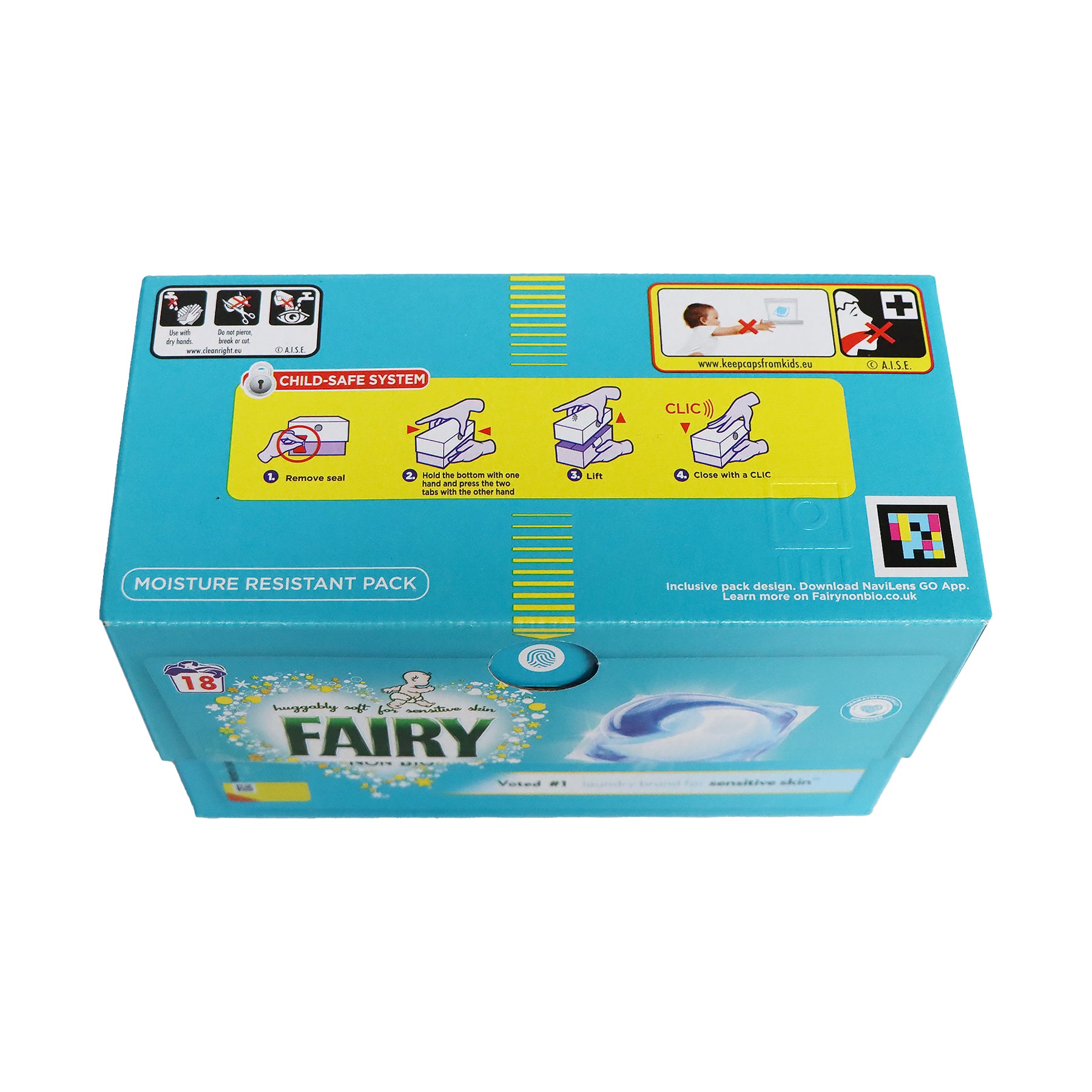 [P&G] Fairy Non Bio Laundry Liquid Pods 18pcs