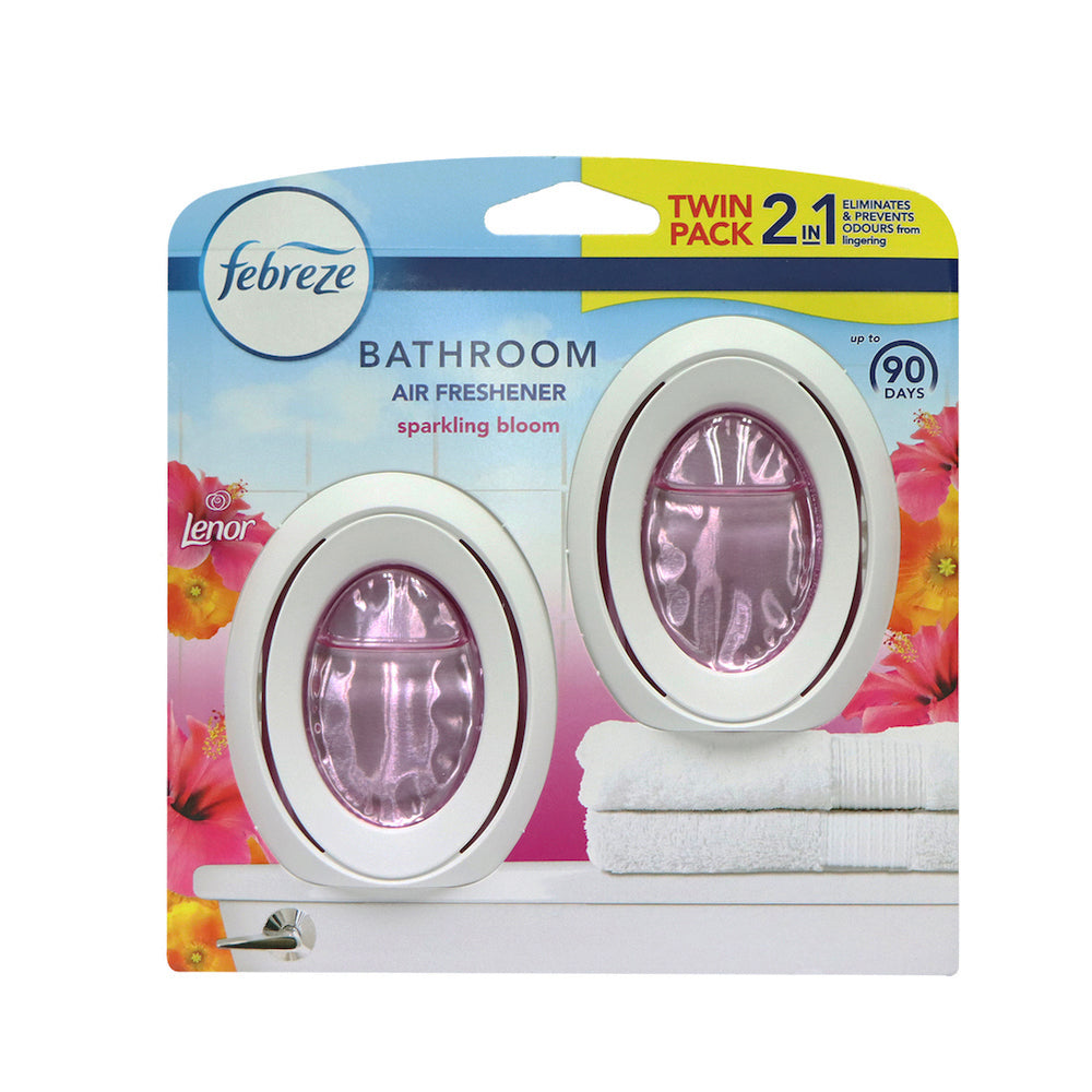 [P&G] Febreze Bathroom Air Freshener 2pcs (Sparkling Bloom)