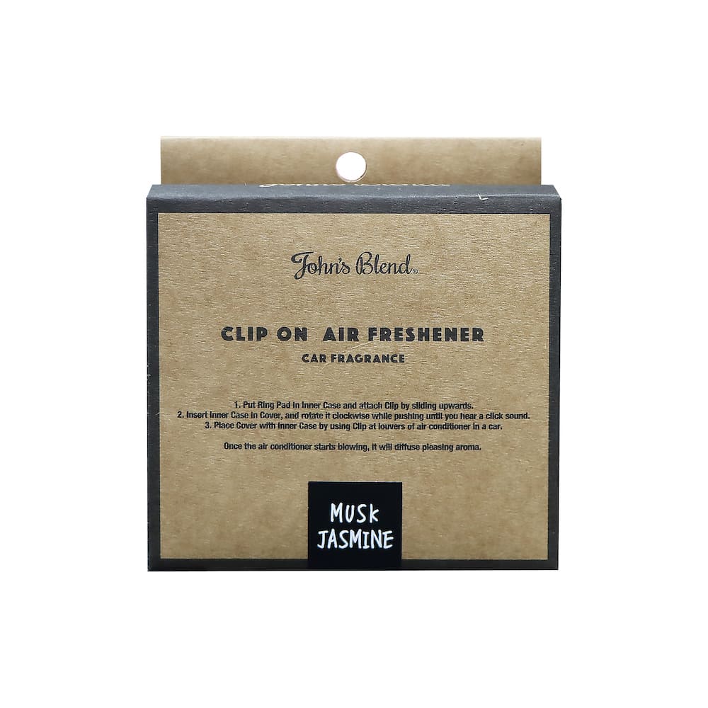 John&#39;s Blend Clip on Air Freshener Musk Jasmine
