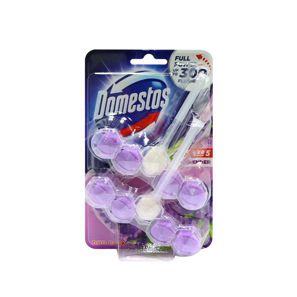 Domestos Power 5 Toilet Block 2pcs (Lavender)