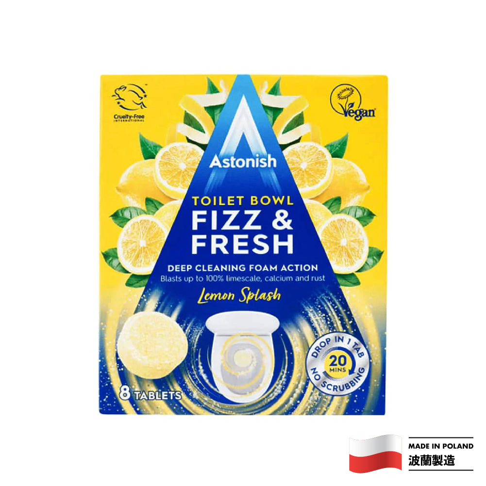 Astonish Toilet Bowl Fizz and Fresh 8pcs (Lemon Splash)