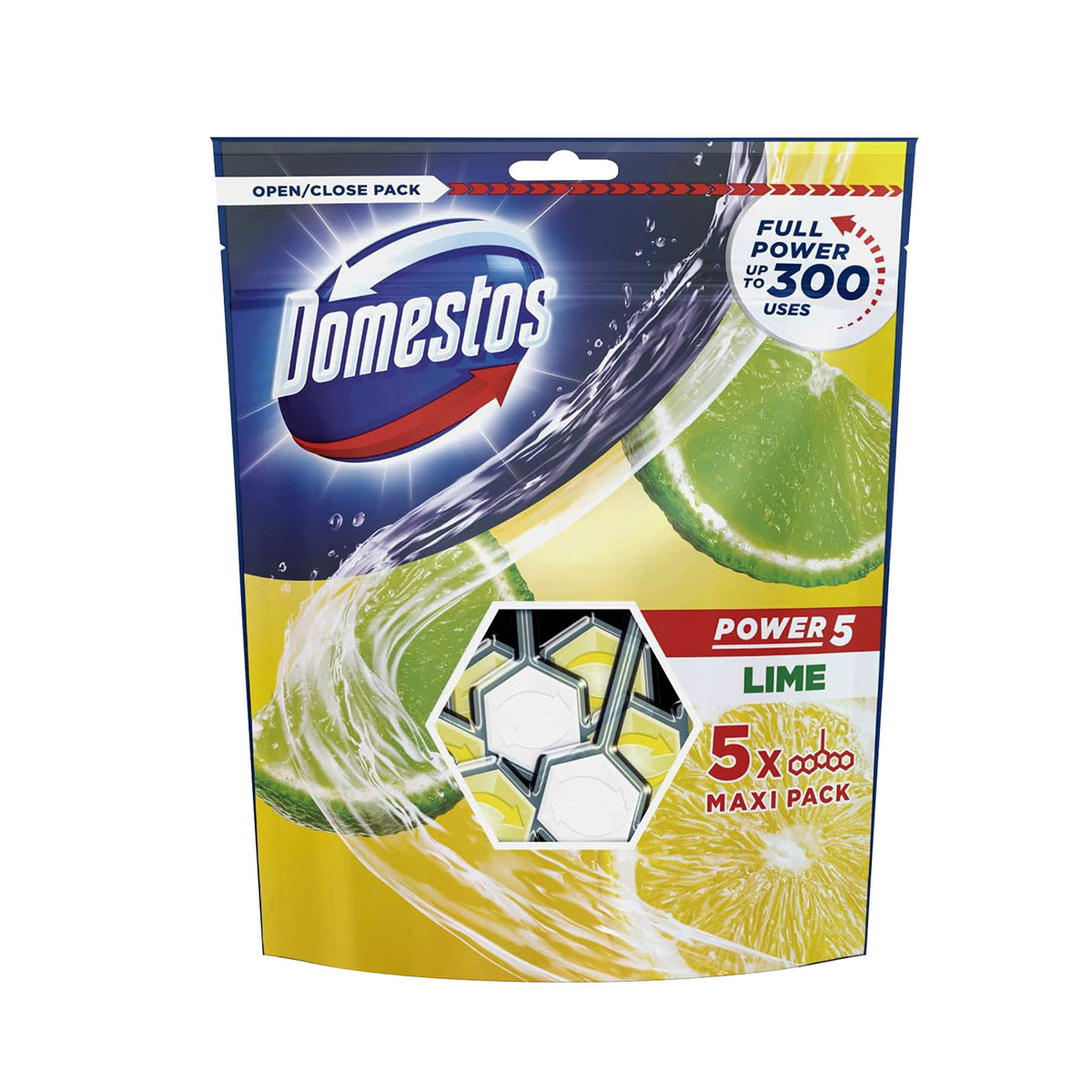 [BB] Domestos Power 5 Toilet Block 5pcs (Lime)