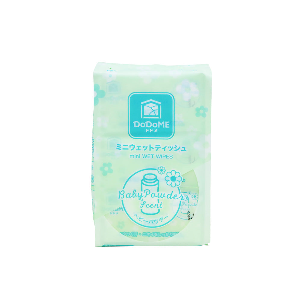 DoDoME 迷你濕紙巾 (爽身粉香) 8片 x 6包