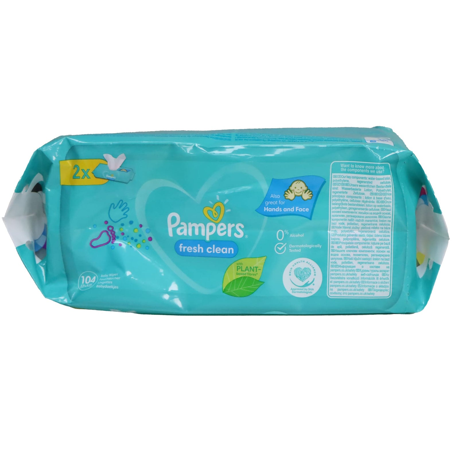 幫寶適 爽潔嬰兒濕紙巾 104片