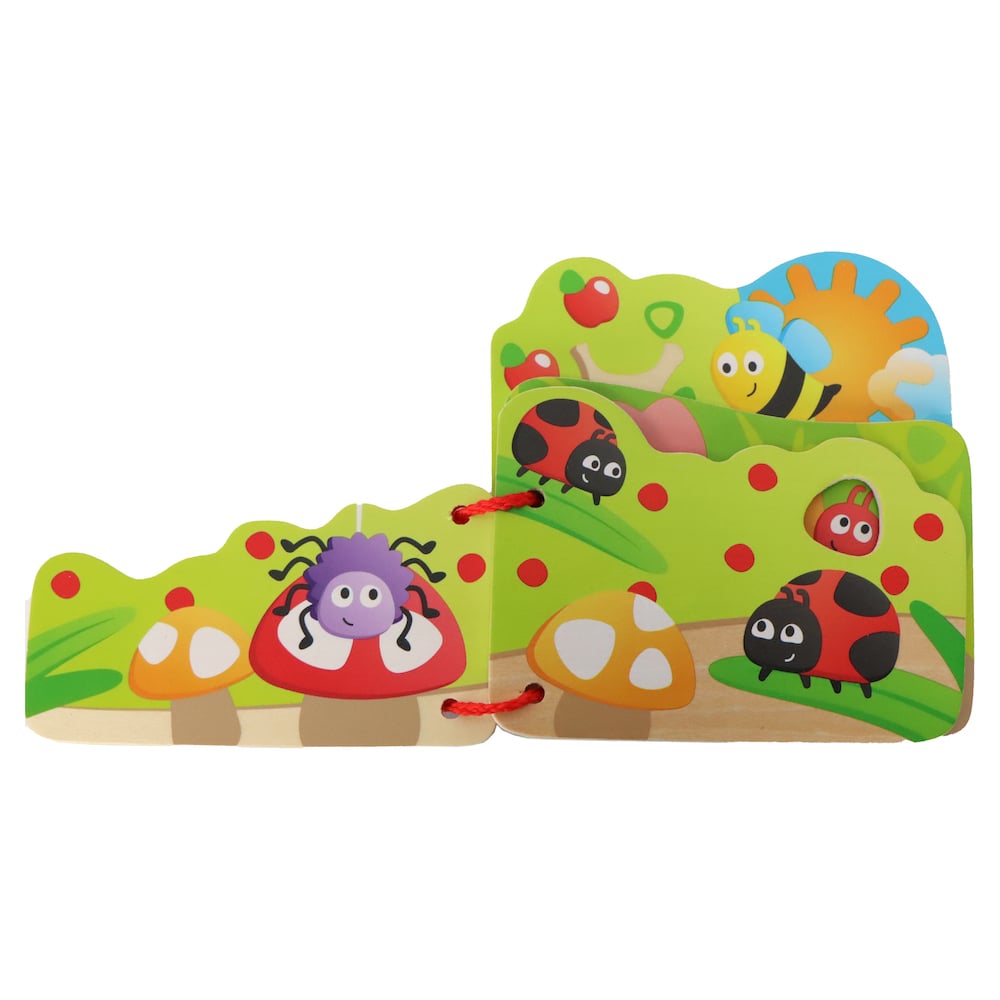 Hape 嬰幼兒玩具 昆蟲探索木製繪本 (10M+)