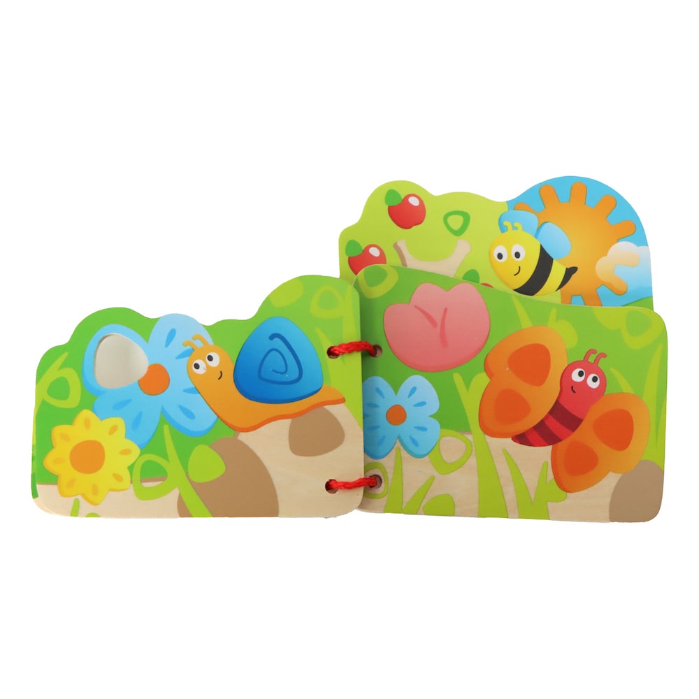Hape 嬰幼兒玩具 昆蟲探索木製繪本 (10M+)