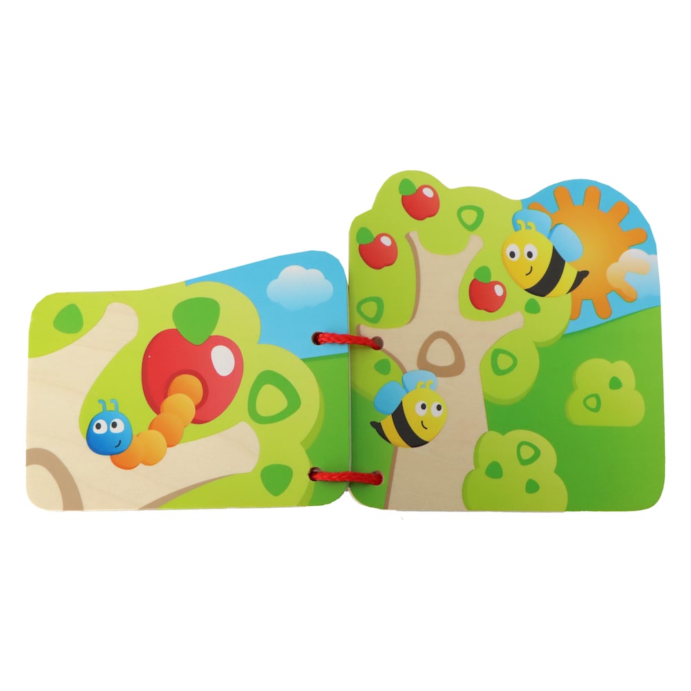 Hape 嬰幼兒玩具 昆蟲探索木製繪本 (10M+)