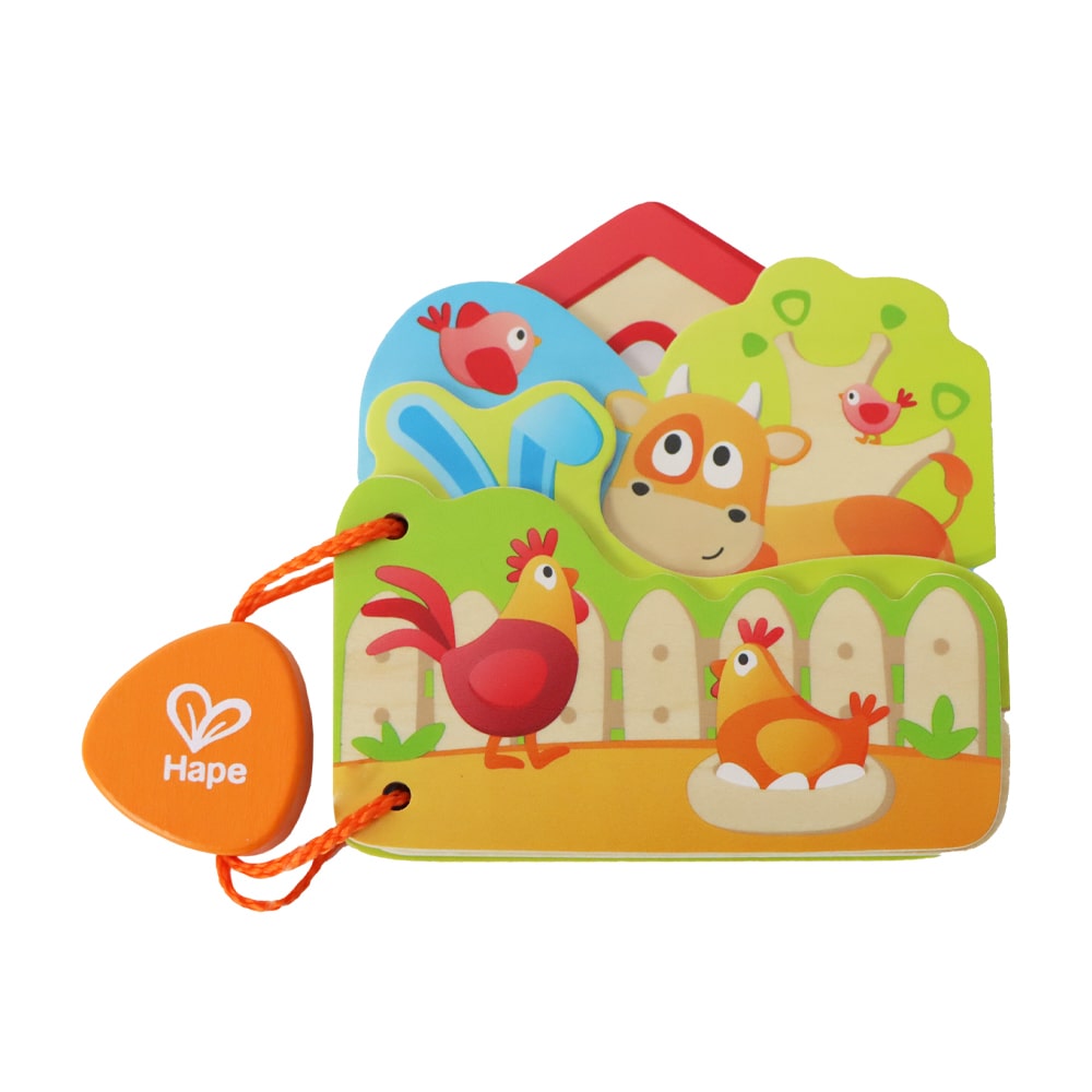 Hape 嬰幼兒玩具 開心農場木製繪本 (10M+)