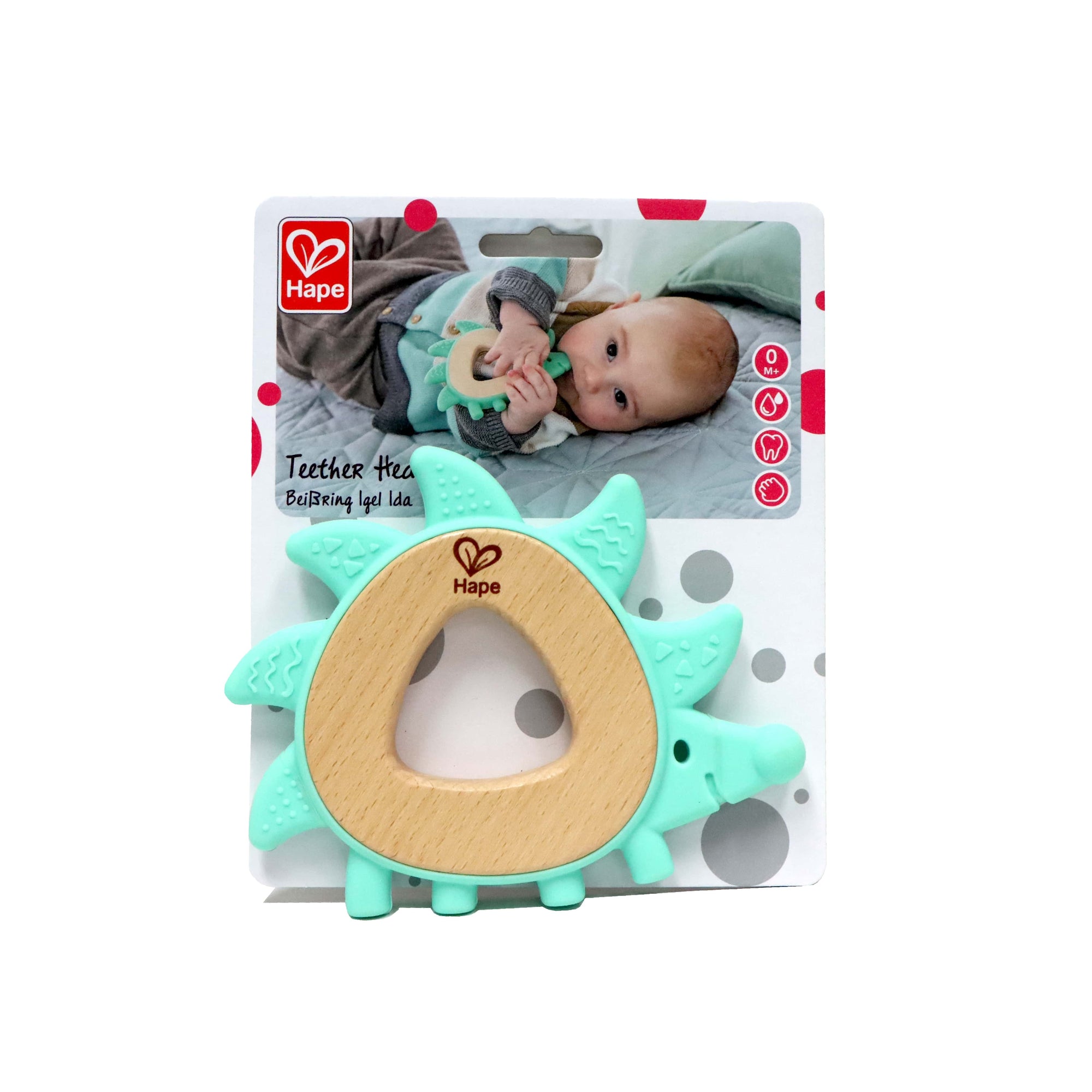 Hape 嬰幼兒玩具 刺猬造型牙膠 (0M+)