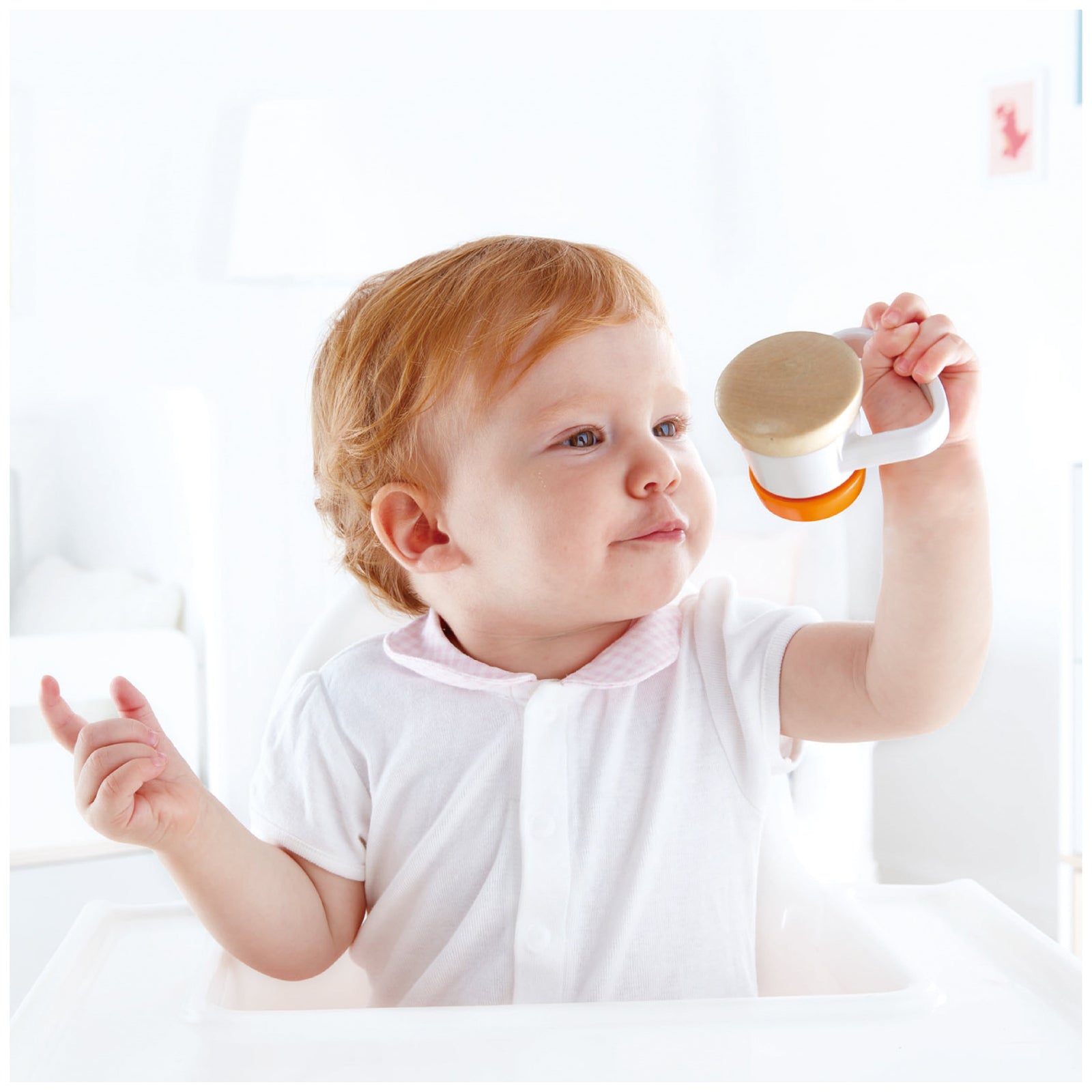 Hape 嬰幼兒玩具 滾滾樂嬰兒搖鈴 (0M+)