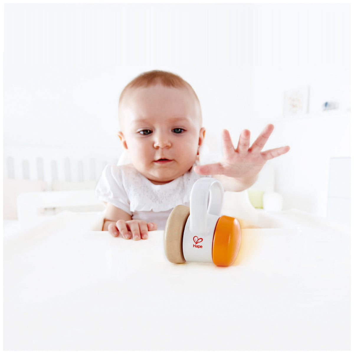 Hape 嬰幼兒玩具 滾滾樂嬰兒搖鈴 (0M+)