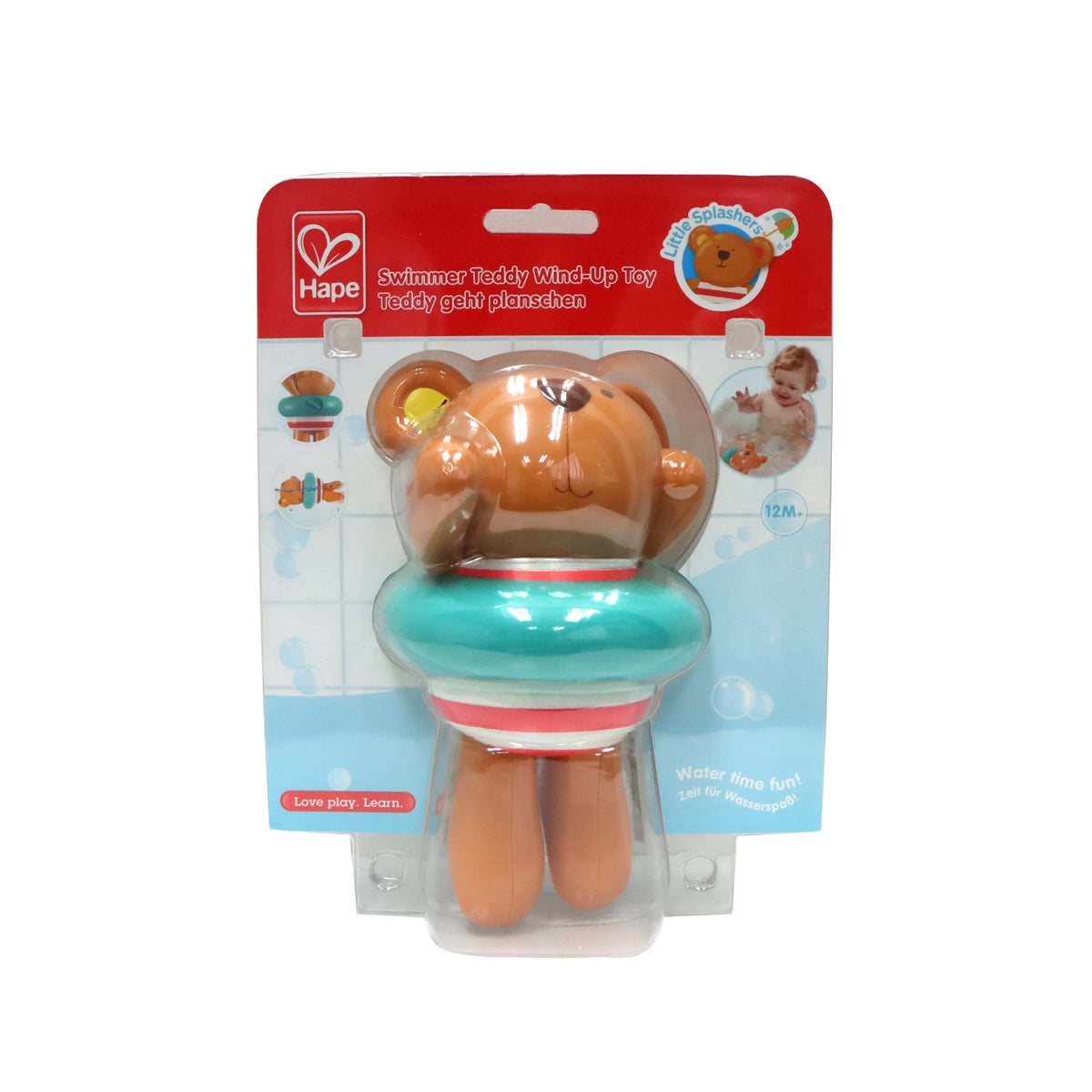 Hape 嬰幼兒玩具 游泳泰迪戲水公仔 (12M+)