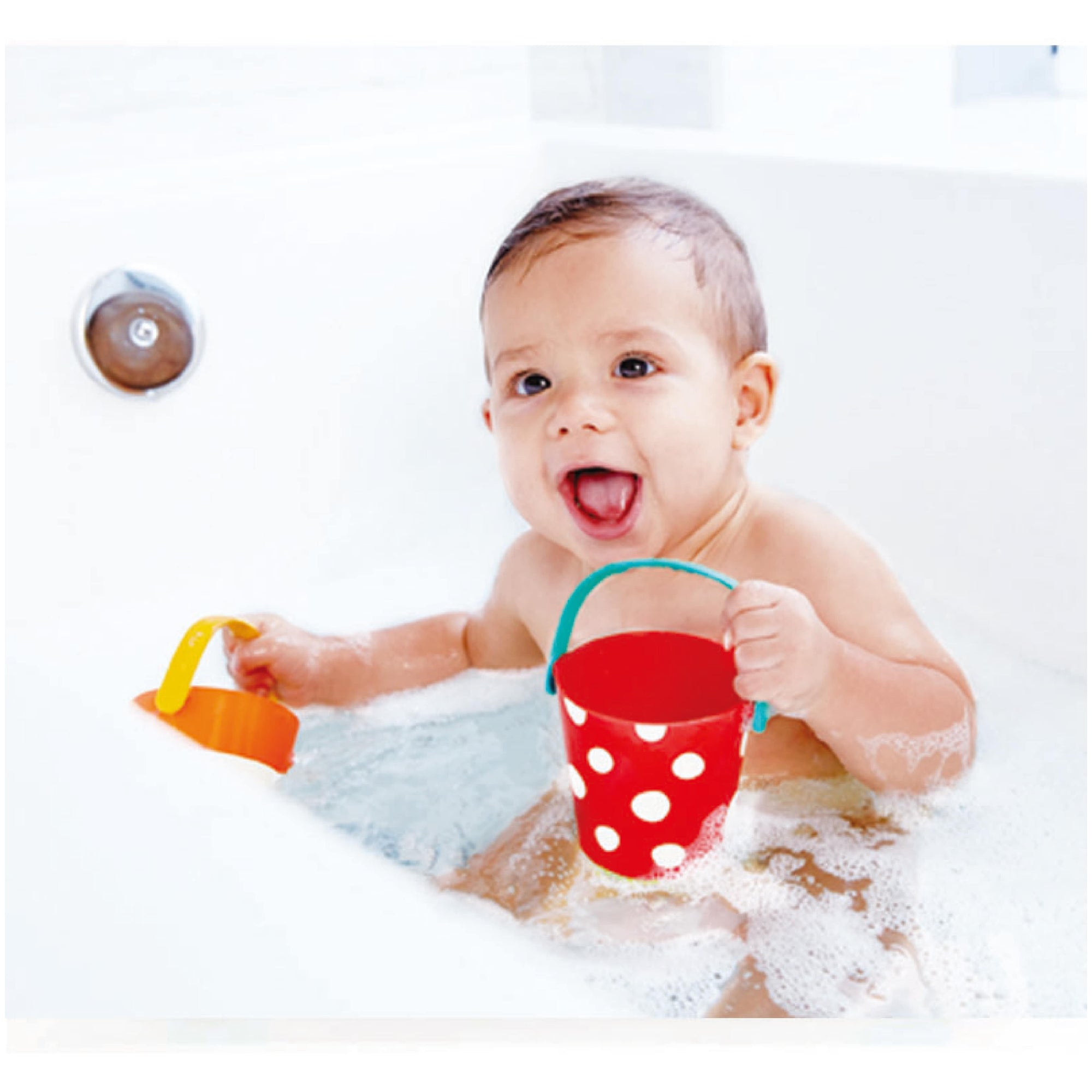 Hape 嬰幼兒玩具 花式水漏桶三件套 (12M+)