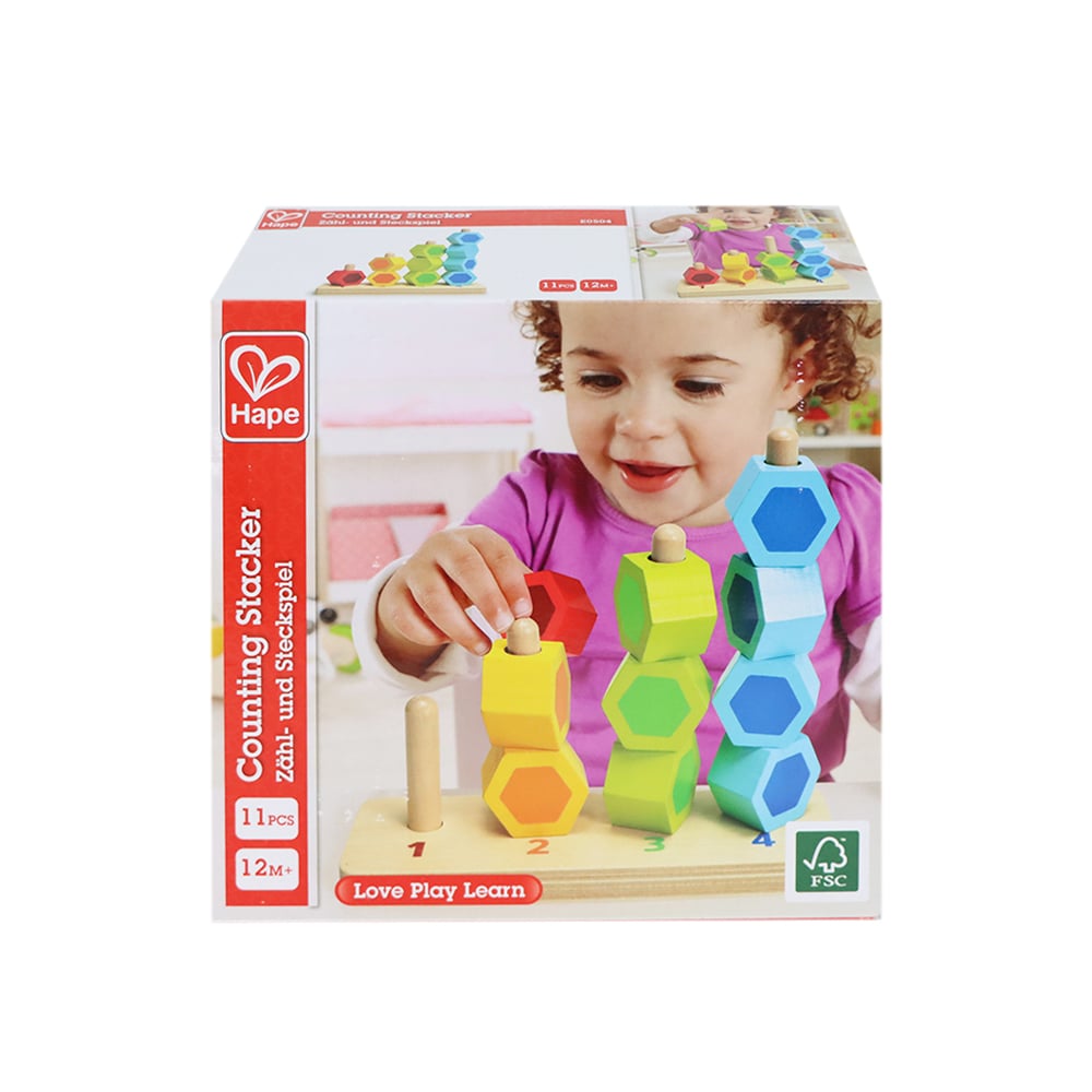 Hape 嬰幼兒玩具 數學堆堆樂 (12M+)