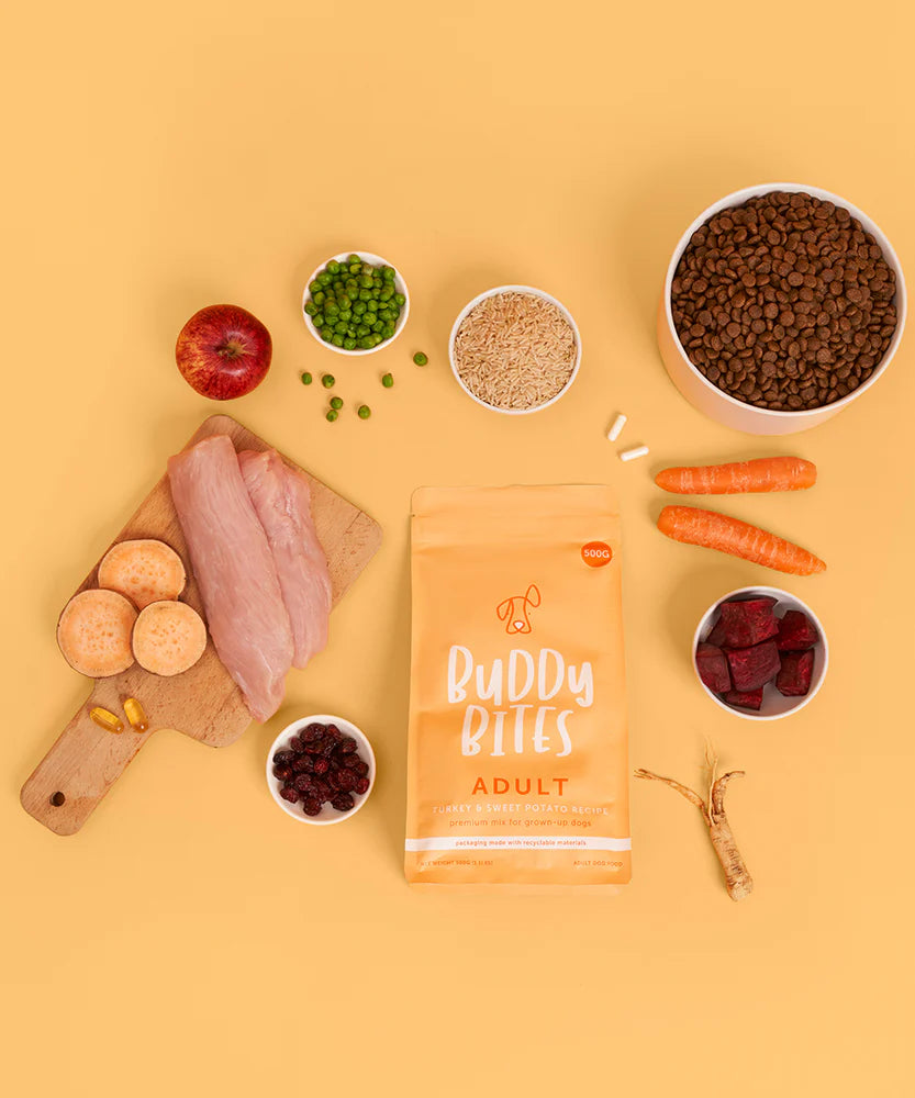 Buddy Bites 成犬火雞蕃薯乾狗糧 2公斤