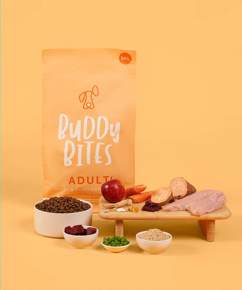 Buddy Bites 成犬火雞蕃薯乾狗糧 2公斤