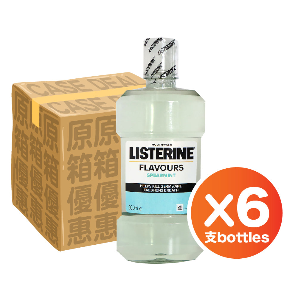 Listerine 李施德林 冰涼薄荷漱口水 500毫升 (6支裝)