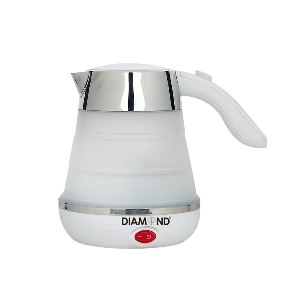 DiamondPro 雙電壓摺疊式旅行電水煲0.6公升-白色